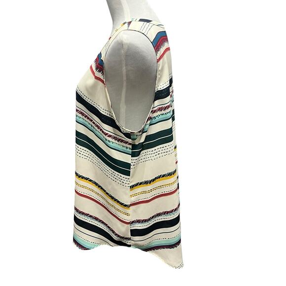 Van Heusen striped sleeveless professional blouse top SIZE XL - Picture 4 of 6
